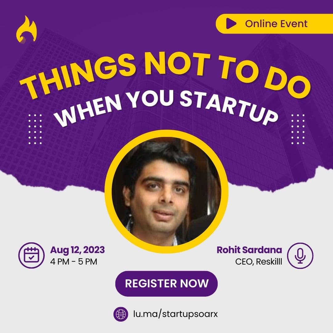 Things Not To Do When You Startup